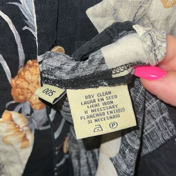 ✨Jamaica Jaxx Black Hawaiian 100% Silk Short Sleeves shirt✨ - Picture 7 of 8